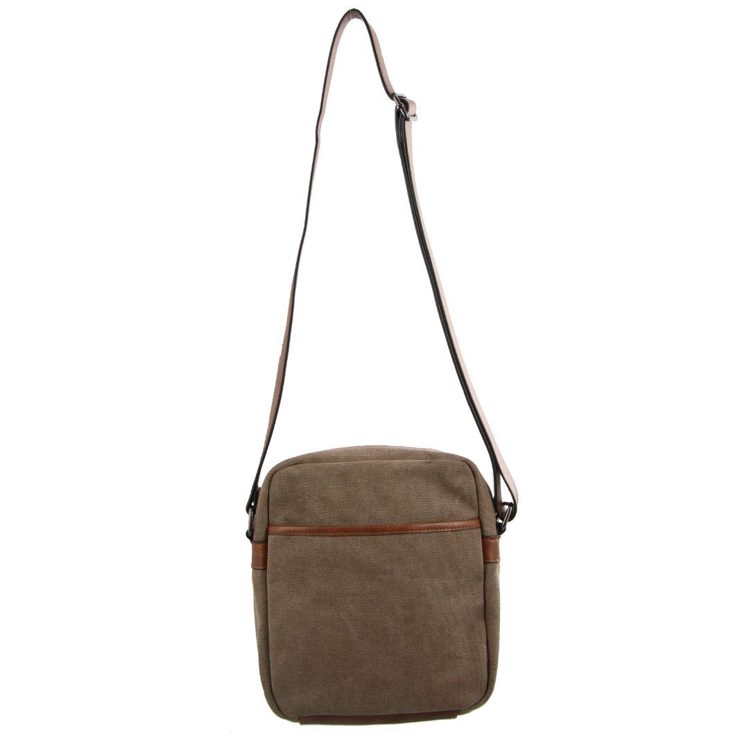 Pierre Cardin Canvas Cross Body Bag Brown | 019874-KMQ