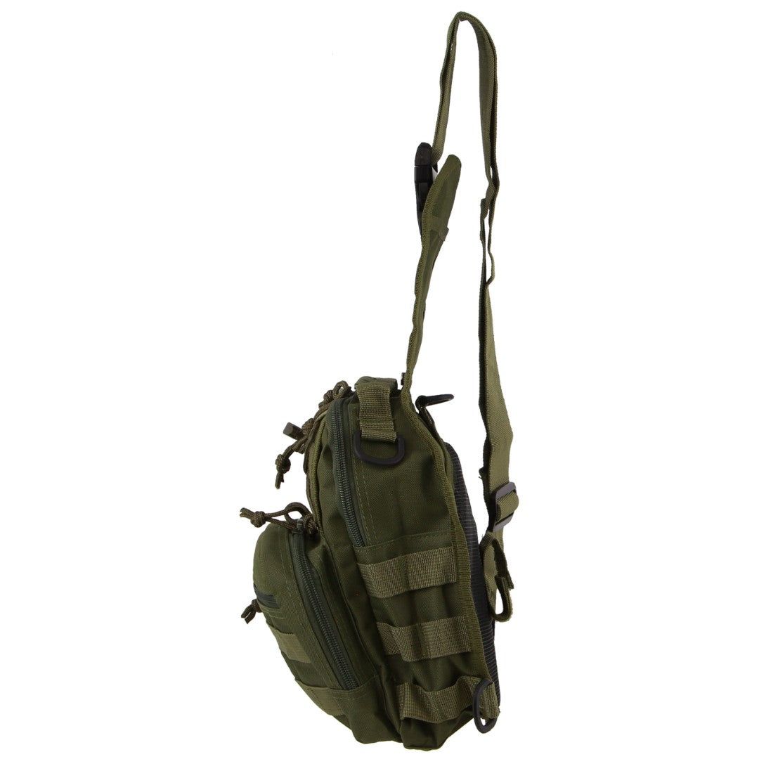 Pierre Cardin Cross Body Sling Bag Tactical Rucksack Shoulder Chest Messenger Bag Green | 784356-RAU