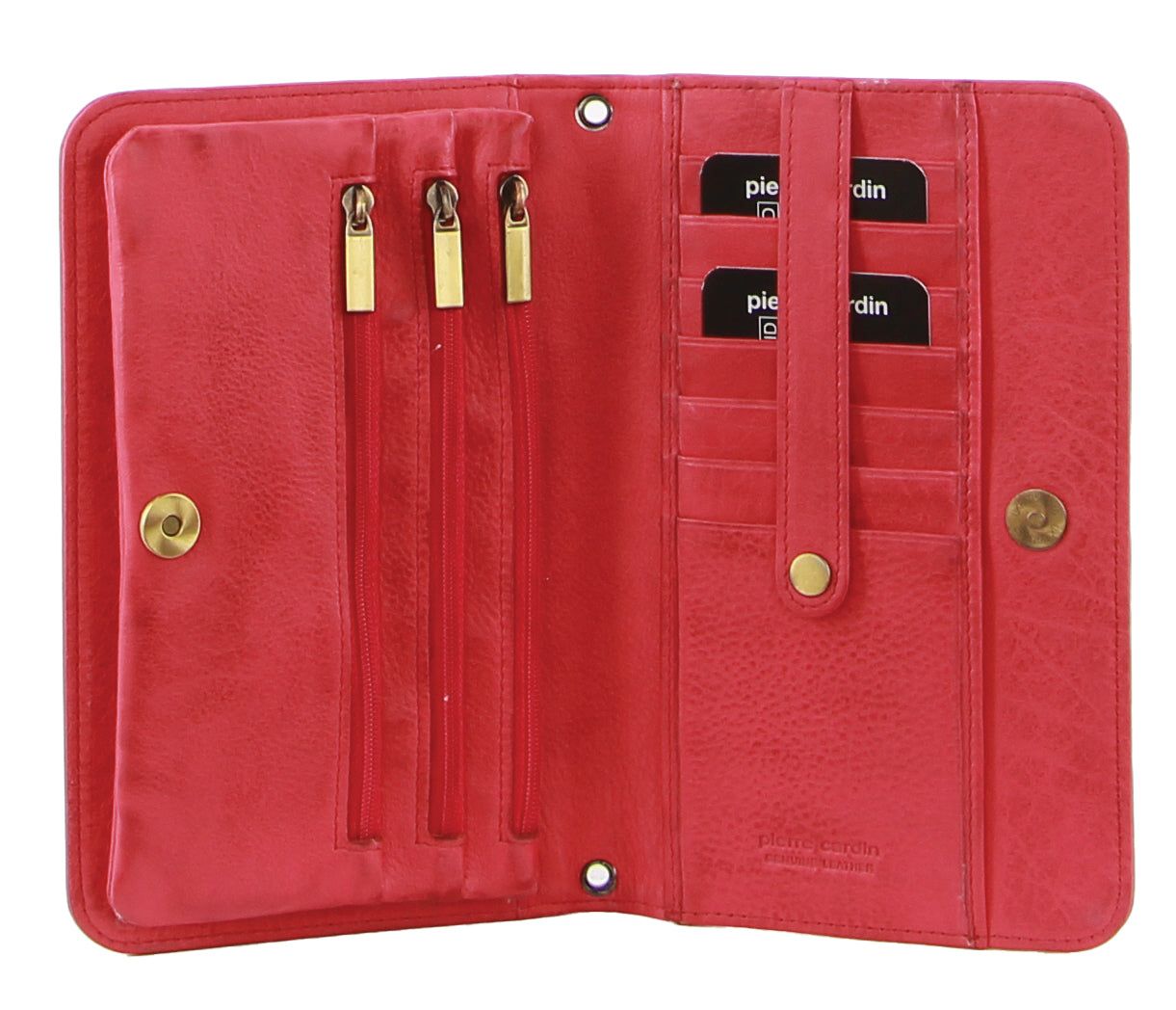 Pierre Cardin Genuine Leather Clutch Wallet Bag Pink | 073981-BJL