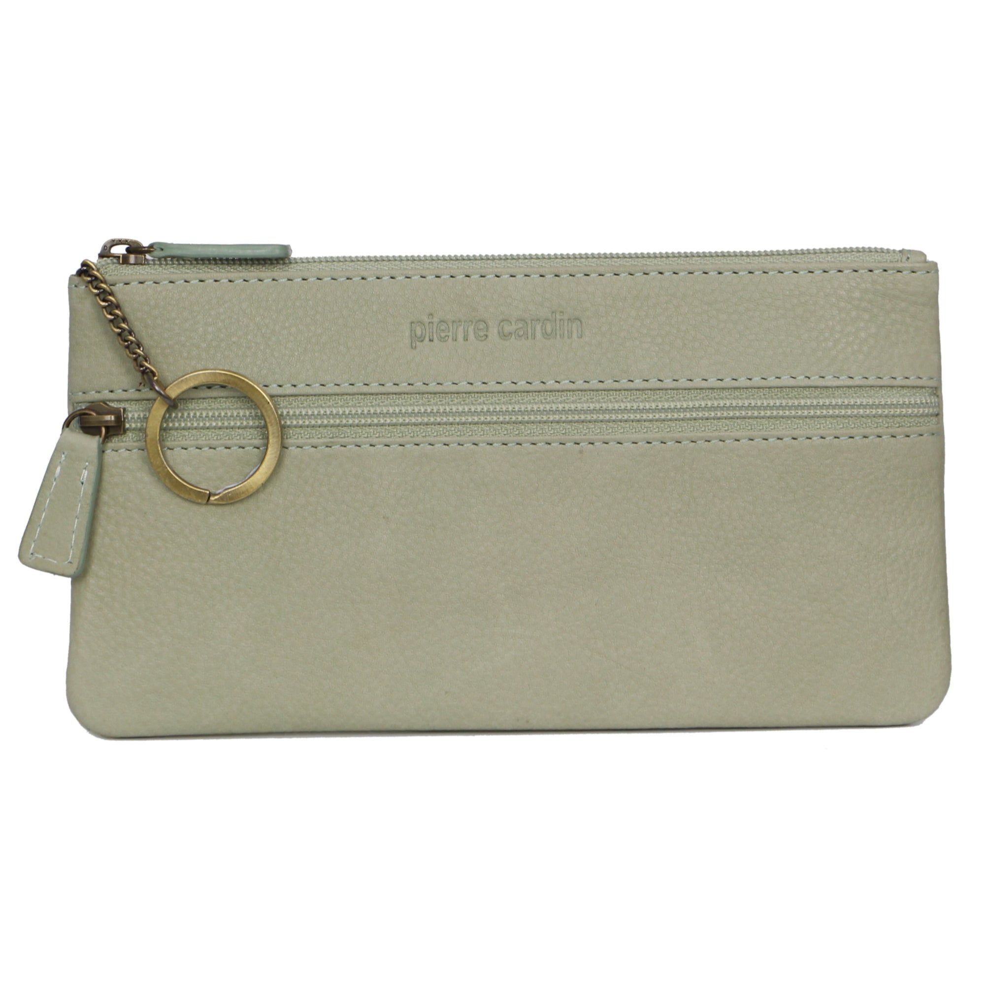 Pierre Cardin Genuine Leather Coin Purse Green | 245096-GFT