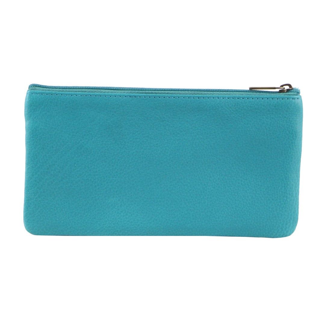 Pierre Cardin Genuine Leather Coin Purse Turquoise | 534720-GSK