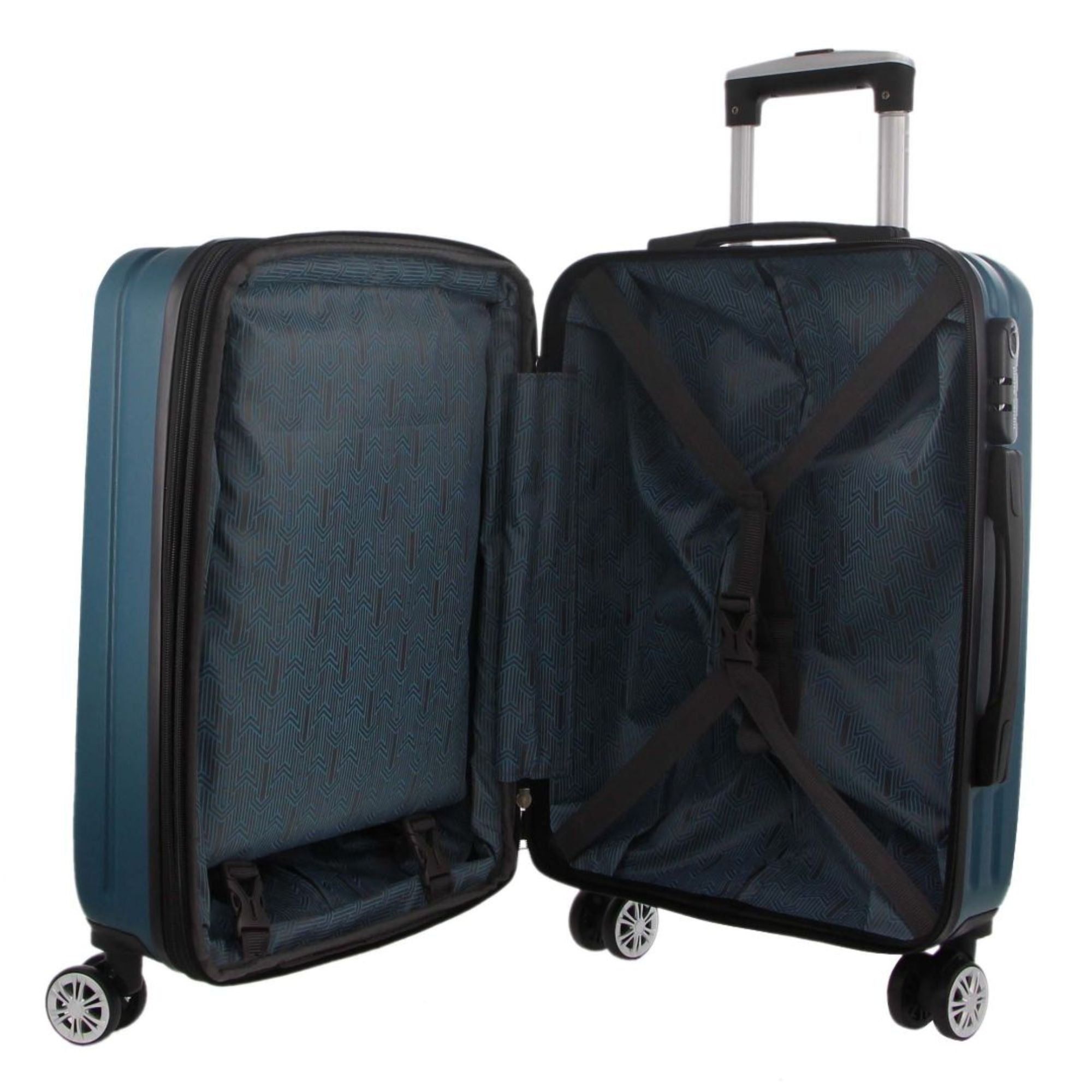 Pierre Cardin Hard Shell 3-Piece Luggage Set Turquoise | 759304-XZL