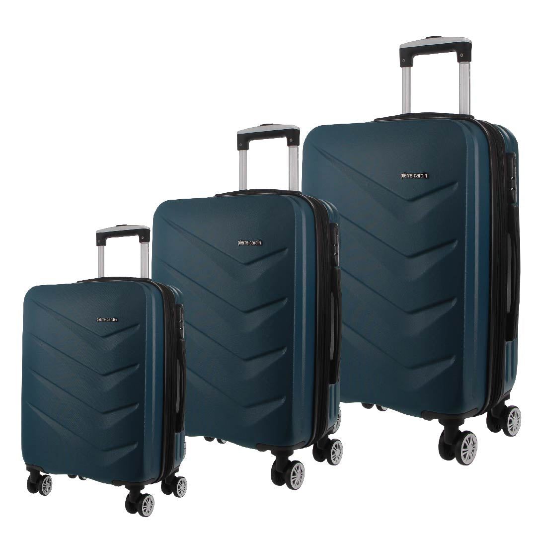 Pierre Cardin Hard Shell 3-Piece Luggage Set Turquoise | 759304-XZL