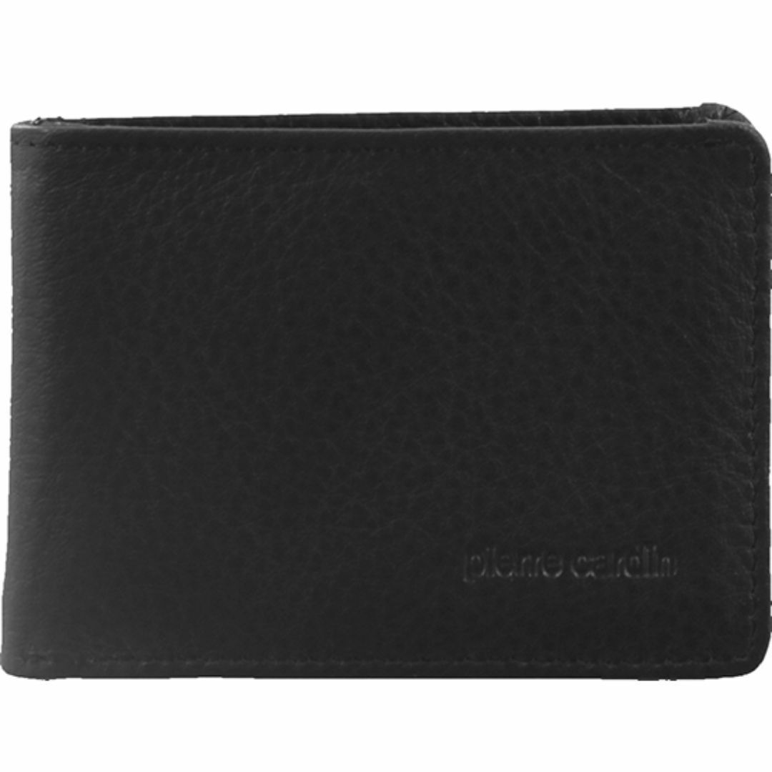 Pierre Cardin Italian Leather Bi-Fold Wallet Black | 951430-MNP