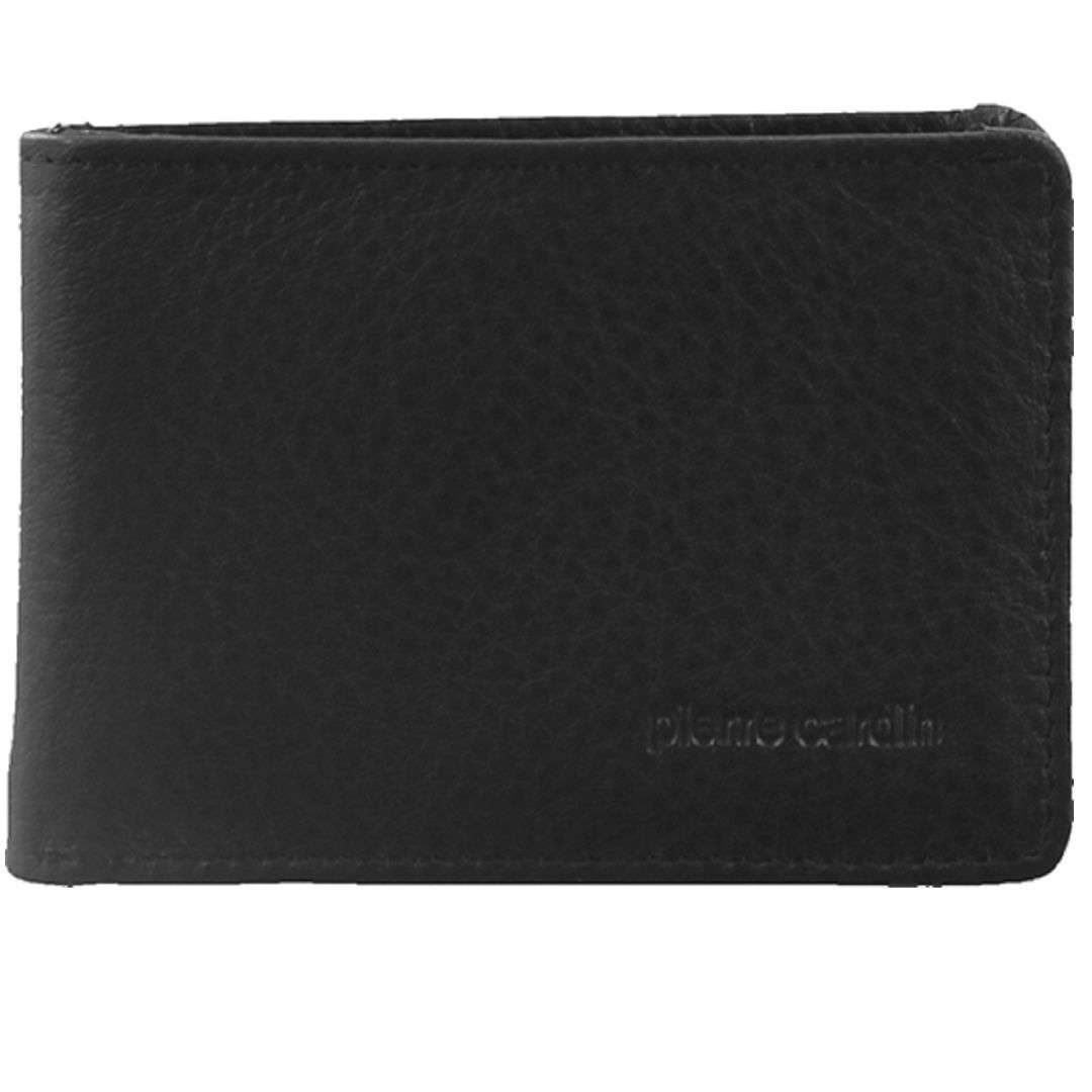 Pierre Cardin Italian Leather Bi-Fold Wallet Black | 987145-RNG