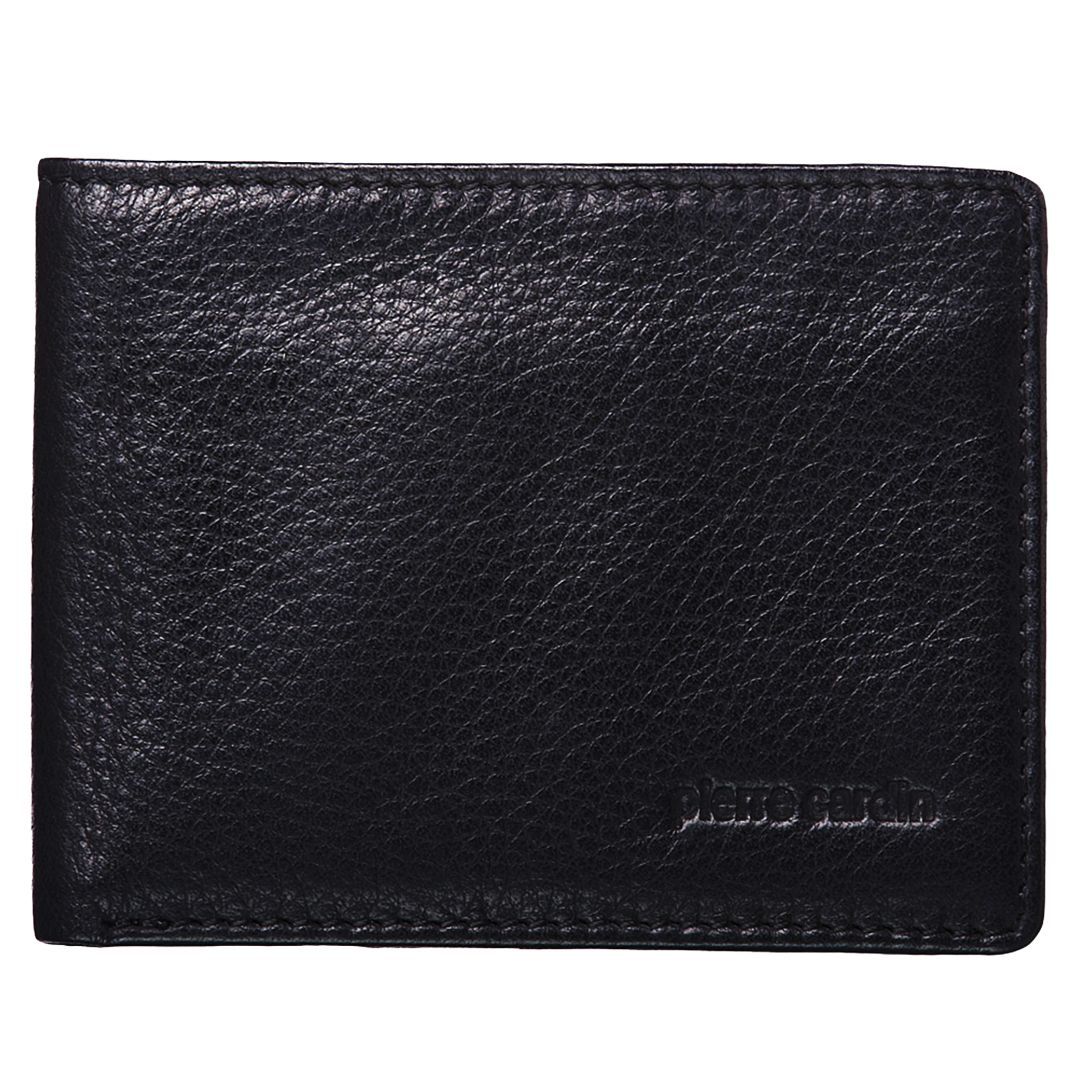 Pierre Cardin Italian Leather Bi-Fold Wallet Black | 250381-IYX