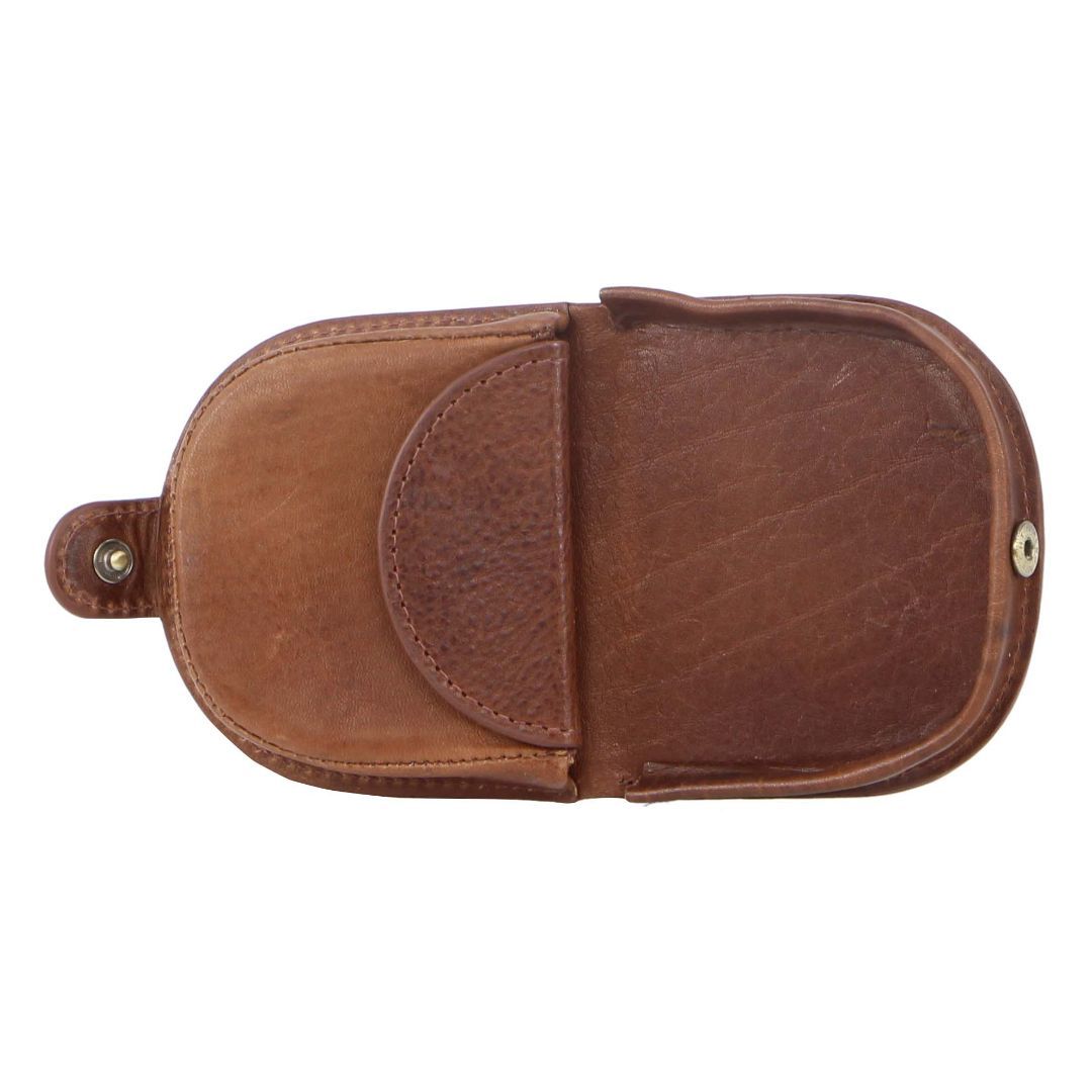 Pierre Cardin Italian Leather Coin Purse Brown | 836429-NRA