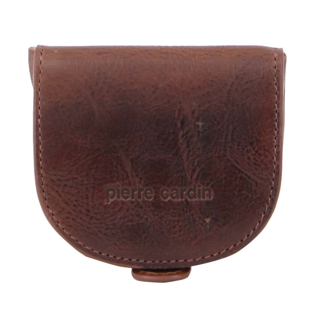 Pierre Cardin Italian Leather Coin Purse Brown | 836429-NRA