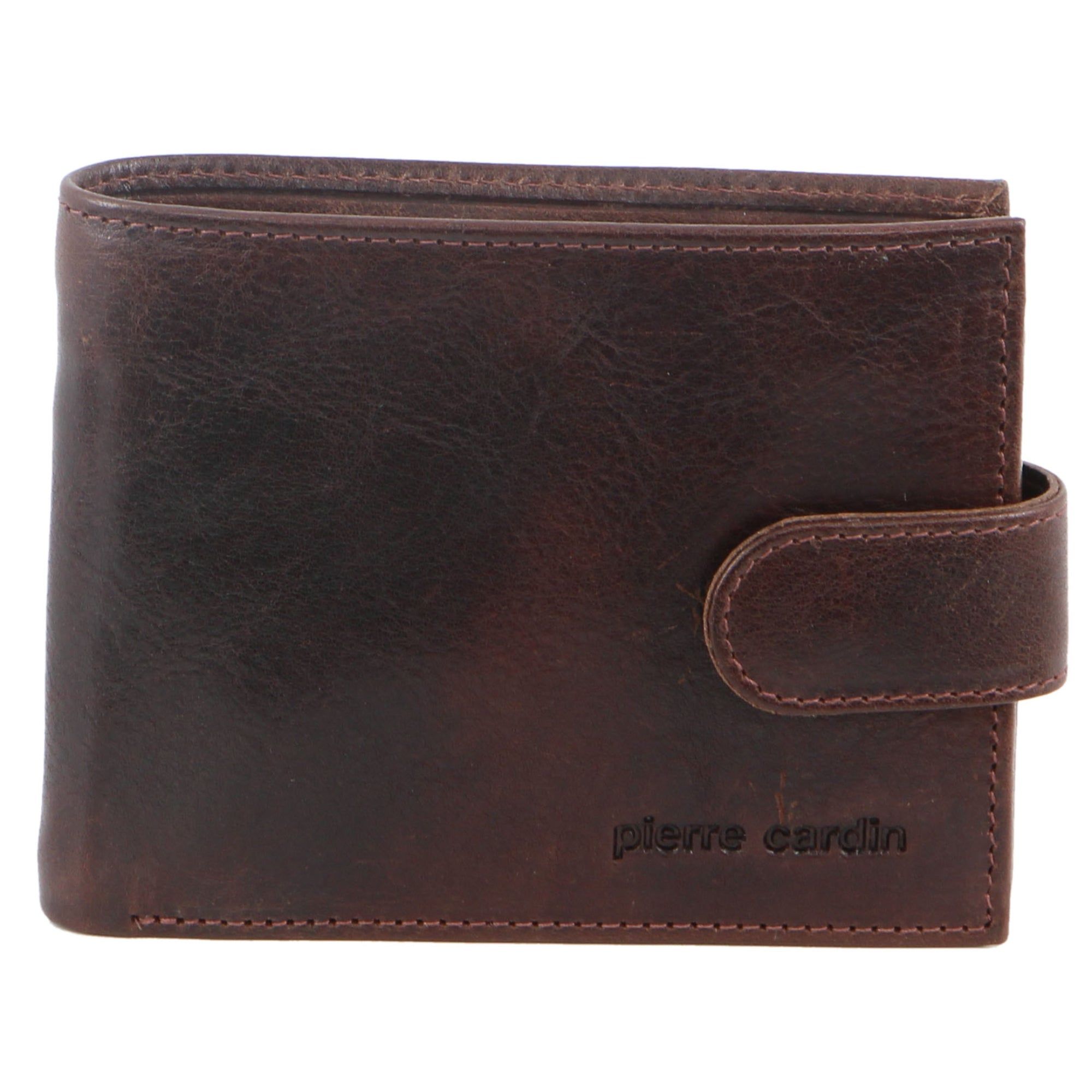 Pierre Cardin Italian Leather Tab Wallet Chocolate | 765841-RCT