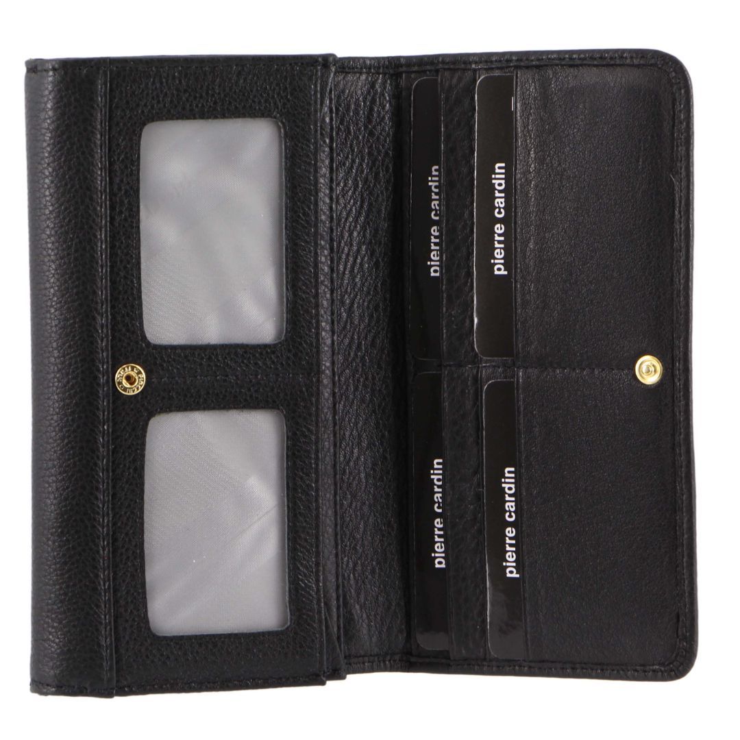 Pierre Cardin Italian Leather Wallet Black | 593804-IRO