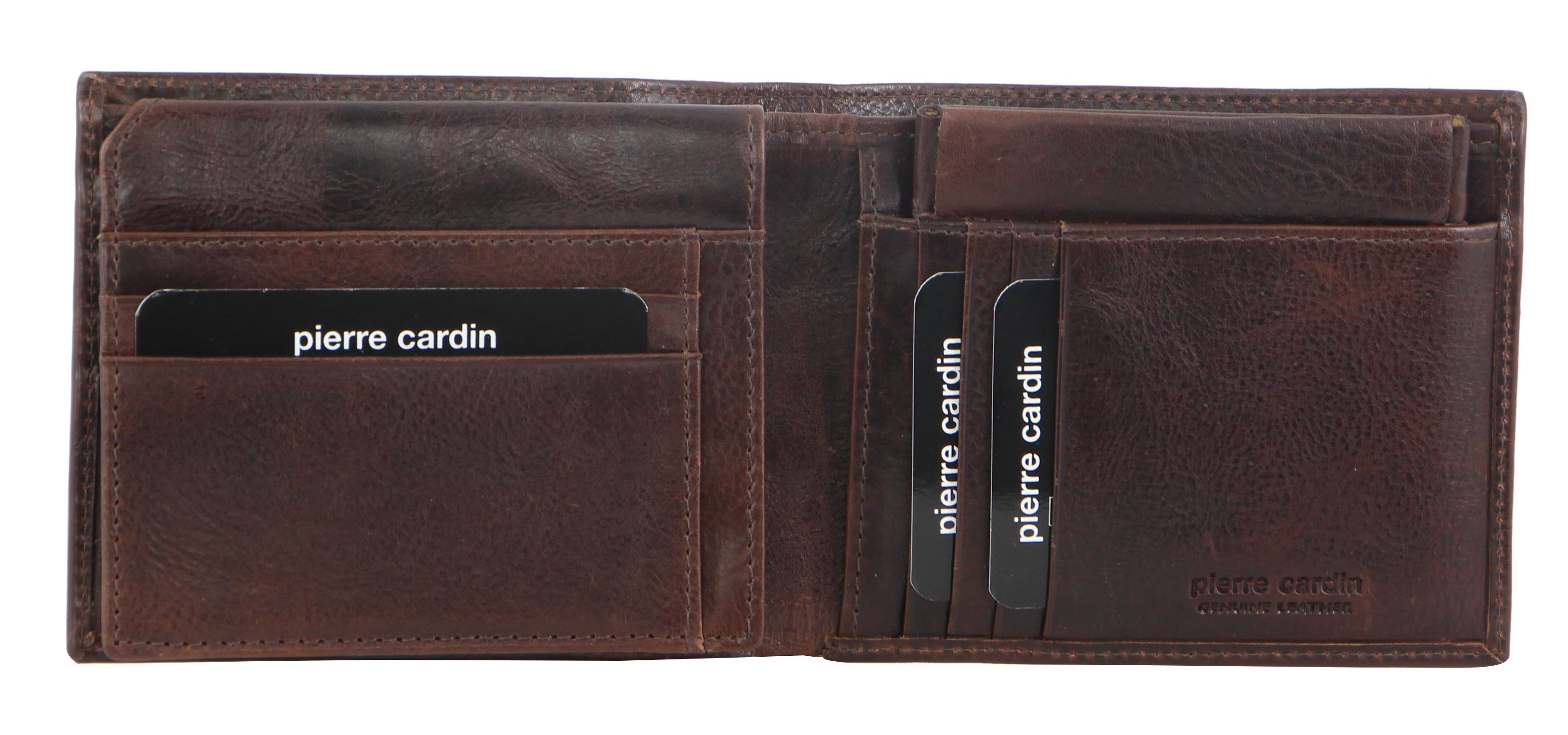 Pierre Cardin Italian Leather Wallet Card Holder Chocolate | 953217-WYA