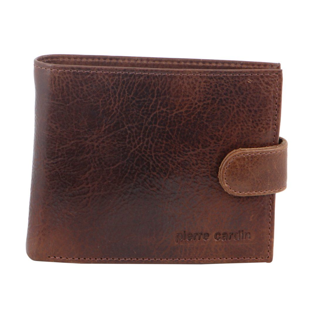 Pierre Cardin Italian Leather Wallet Card Holder Brown | 352068-HMA