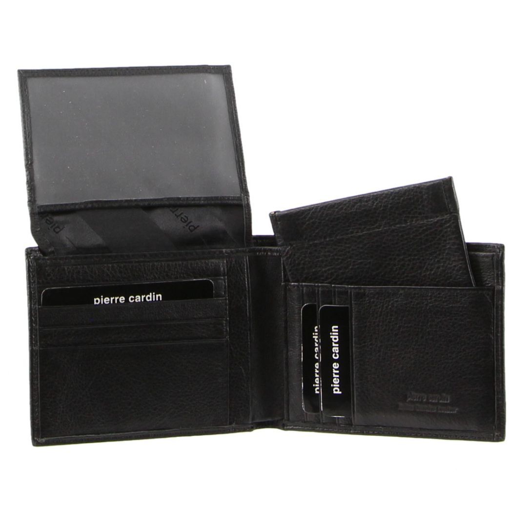 Pierre Cardin Italian Leather Wallet Card Holder Black | 468029-BVG