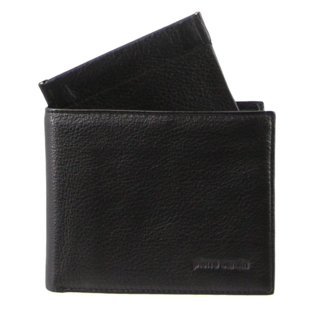 Pierre Cardin Italian Leather Wallet Card Holder Black | 468029-BVG