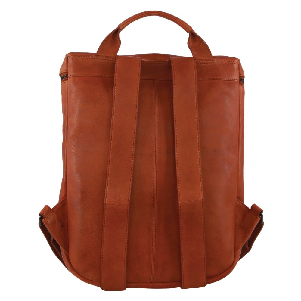 Pierre Cardin Leather Backpack Brown | 186927-AMO