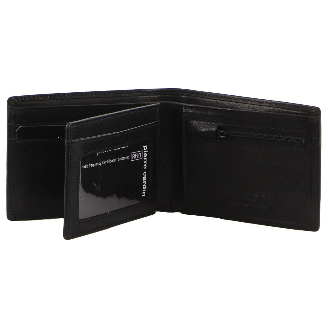 Pierre Cardin Leather Bi-Fold Wallet Black | 253148-IZS