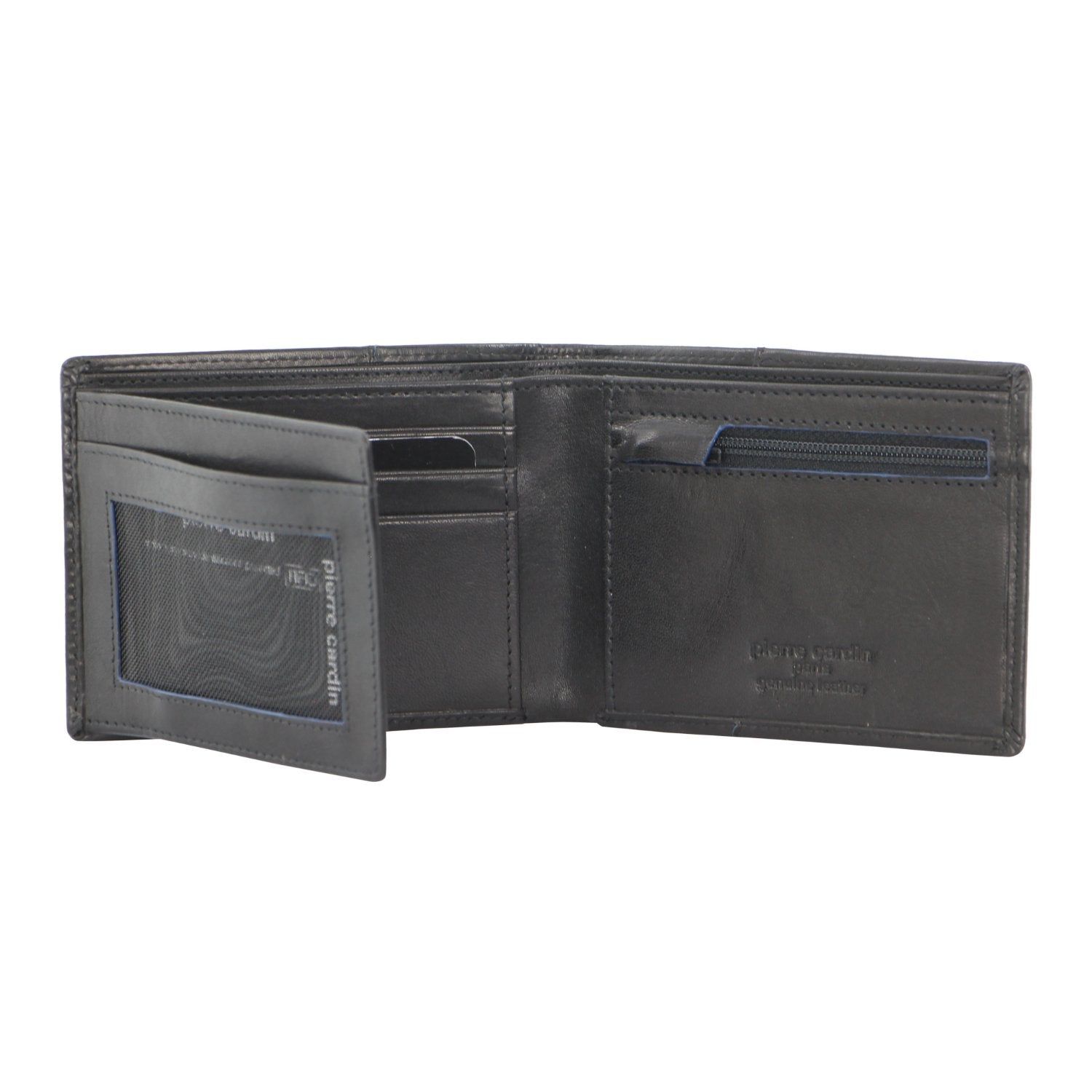 Pierre Cardin Leather Bi-Fold Wallet Black | 421075-QXO