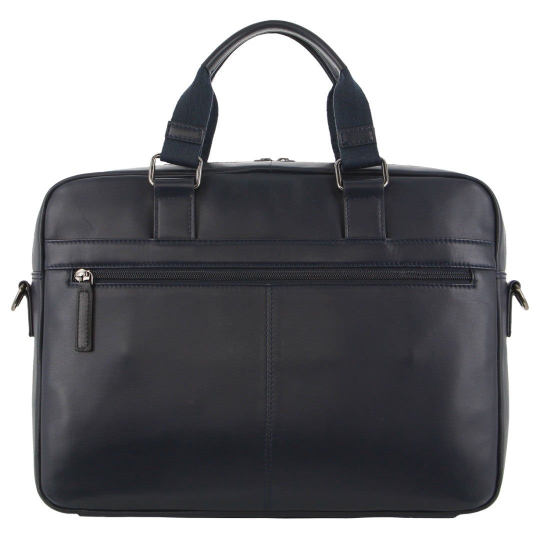 Pierre Cardin Leather Business Computer Bag Black | 893476-MOS