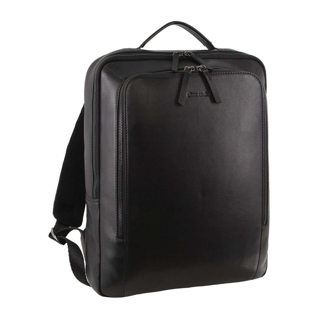 Pierre Cardin Leather Business Laptop Bag Black | 715043-AMD