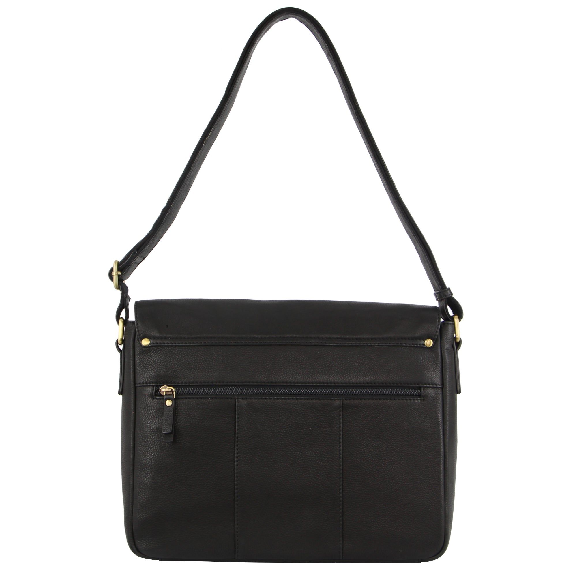 Pierre Cardin Leather Business Satchel Black | 094753-WRD