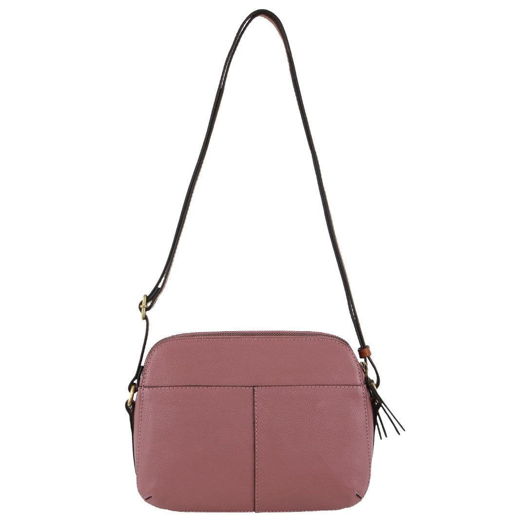 Pierre Cardin Leather Classic Crossbody Bag Rose | 320619-MPG