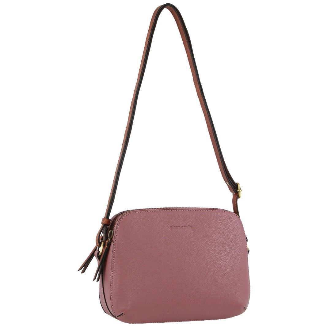 Pierre Cardin Leather Classic Crossbody Bag Rose | 320619-MPG