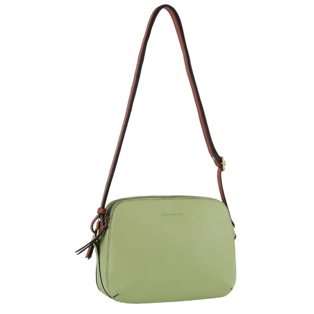 Pierre Cardin Leather Classic Crossbody Bag Jade | 376015-EAR