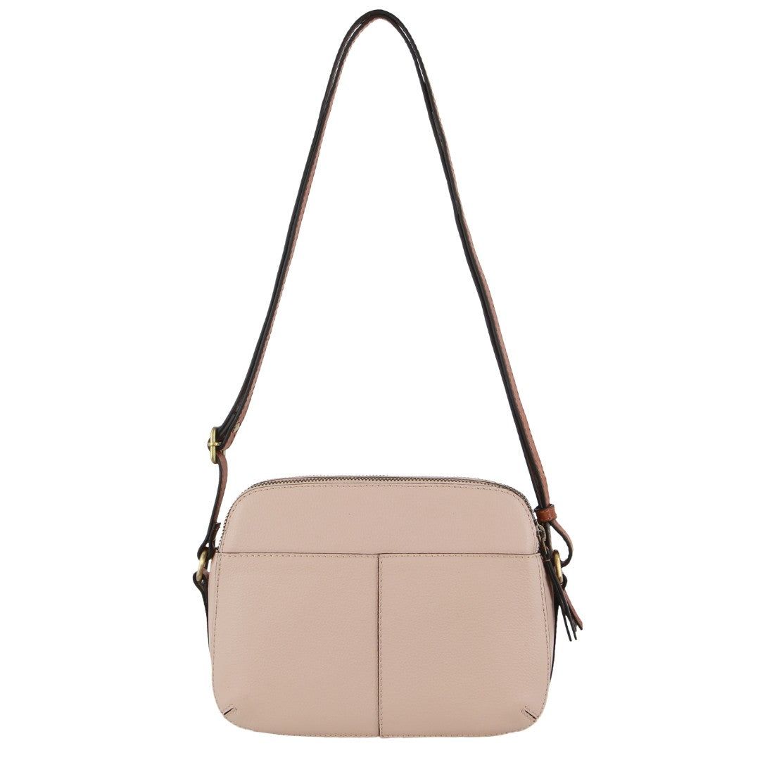 Pierre Cardin Leather Classic Crossbody Bag Beige | 521893-QMO