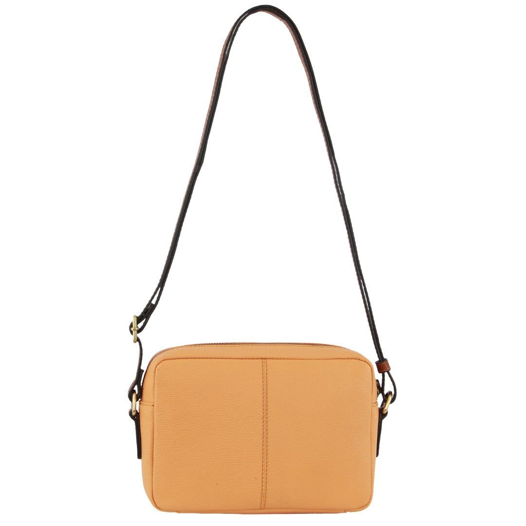 Pierre Cardin Leather Classic Square Crossbody Bag Apricot | 143268-DWO