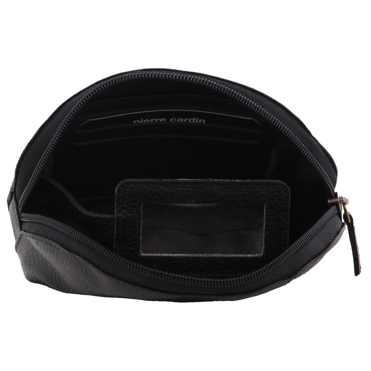 Pierre Cardin Leather Coin Purse Black | 254683-ZNP