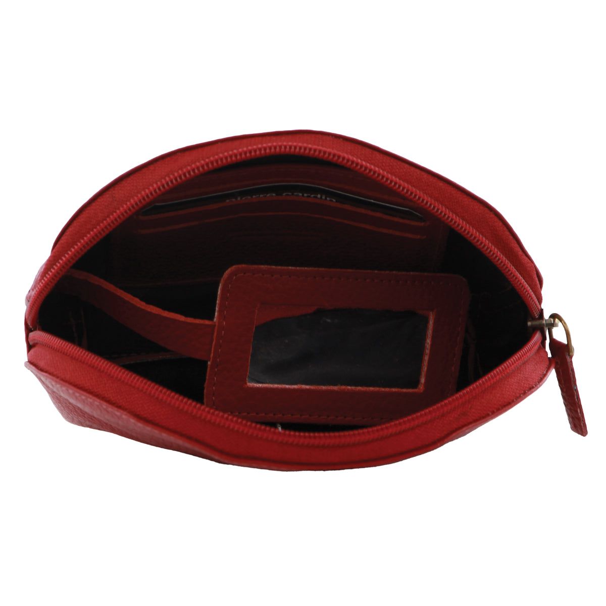 Pierre Cardin Leather Coin Purse Red | 302589-CWX