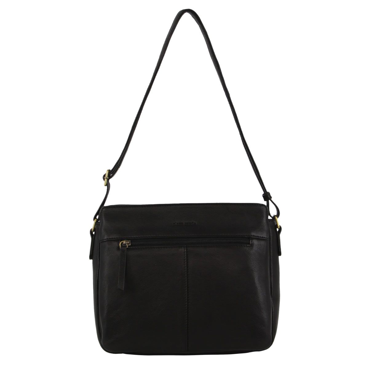 Pierre Cardin Leather Cross-Body Bag Black | 817209-CUQ