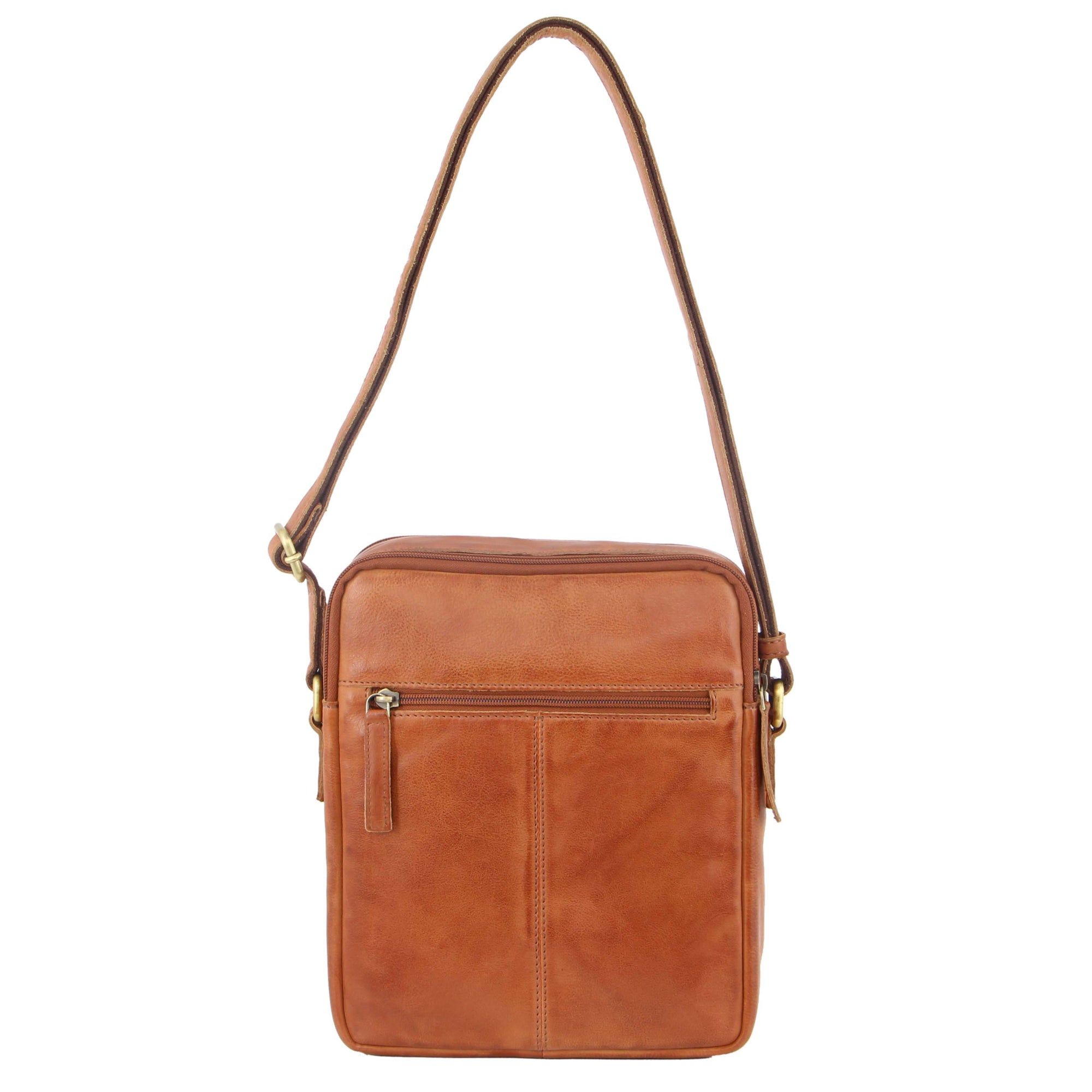 Pierre Cardin Leather Cross-Body Bag Brown | 897650-WHL