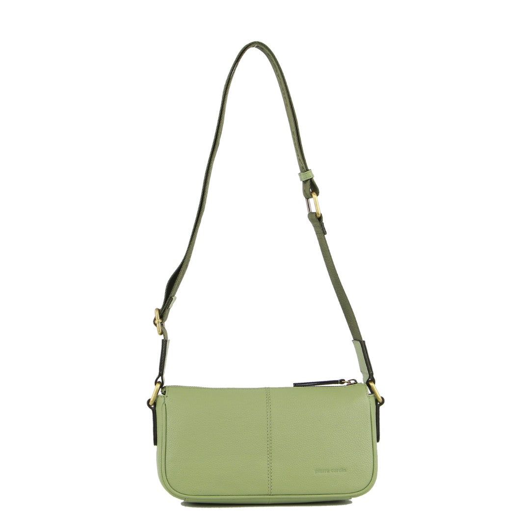 Pierre Cardin Leather Cross-Body Bag Jade | 815304-ISY