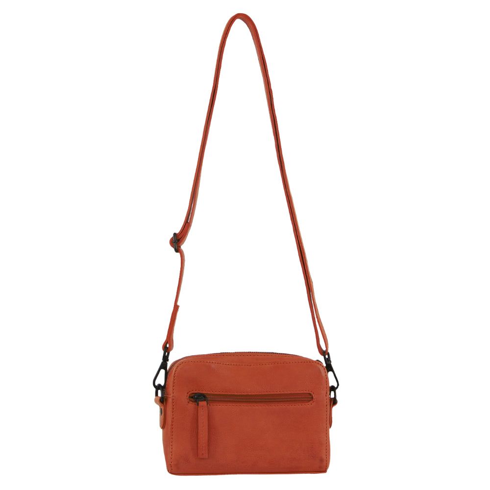 Pierre Cardin Leather Cross-Body Bag Orange | 302498-PGB