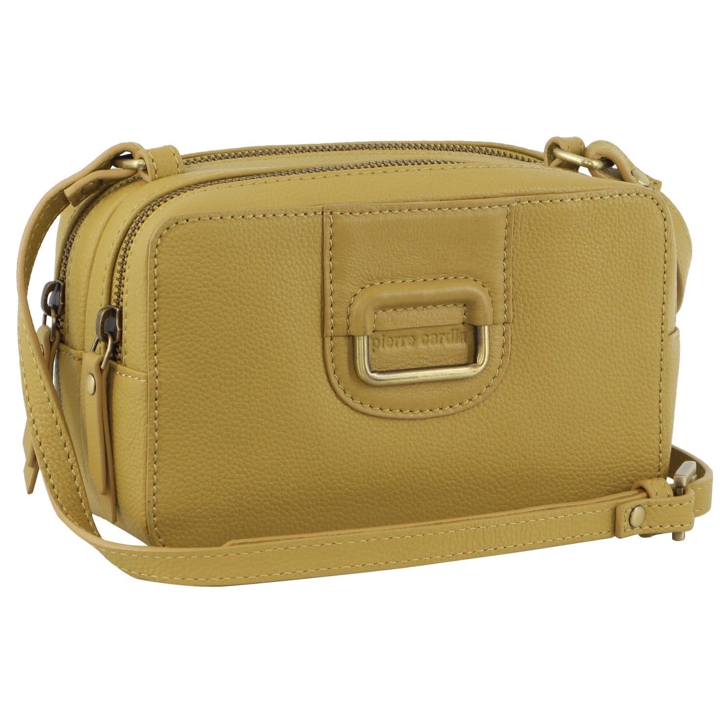 Pierre Cardin Leather Cross-Body Clutch Jade | 938140-DJH