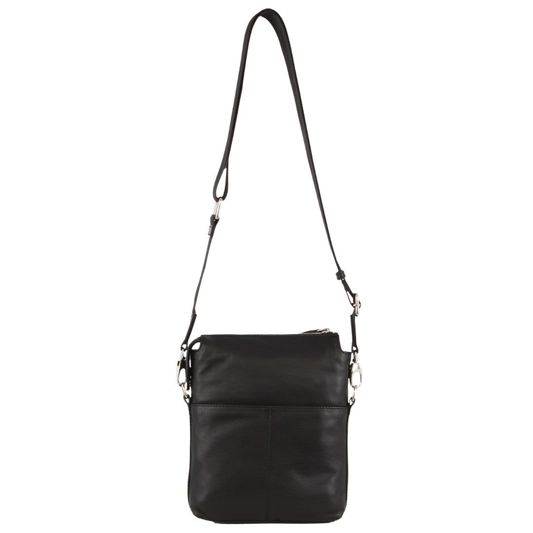 Pierre Cardin Leather Crossbody Bag Black | 231907-NDX