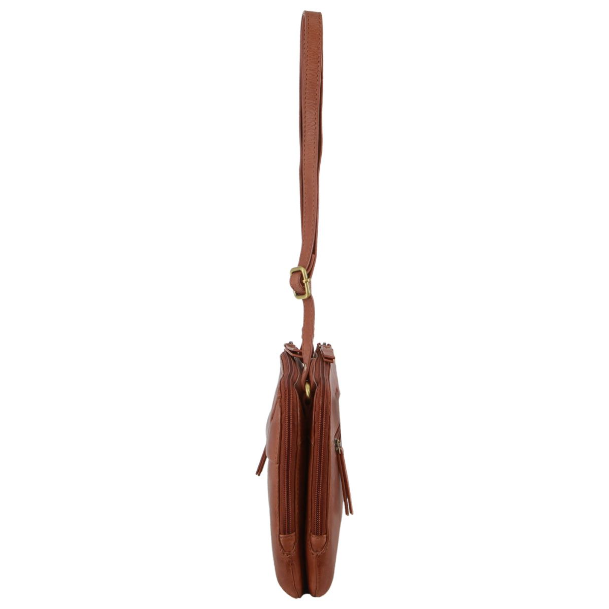 Pierre Cardin Leather Crossbody Bag Brown | 974263-XRJ