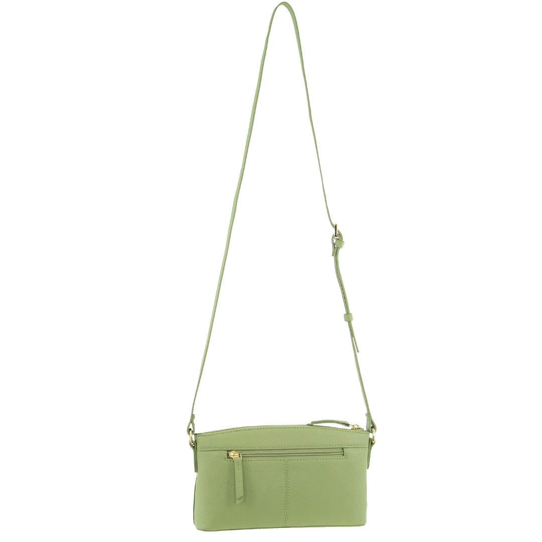 Pierre Cardin Leather Crossbody Bag Jade | 712586-JMA