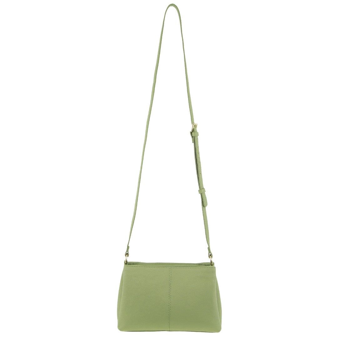 Pierre Cardin Leather Crossbody Bag Jade | 538096-AEI