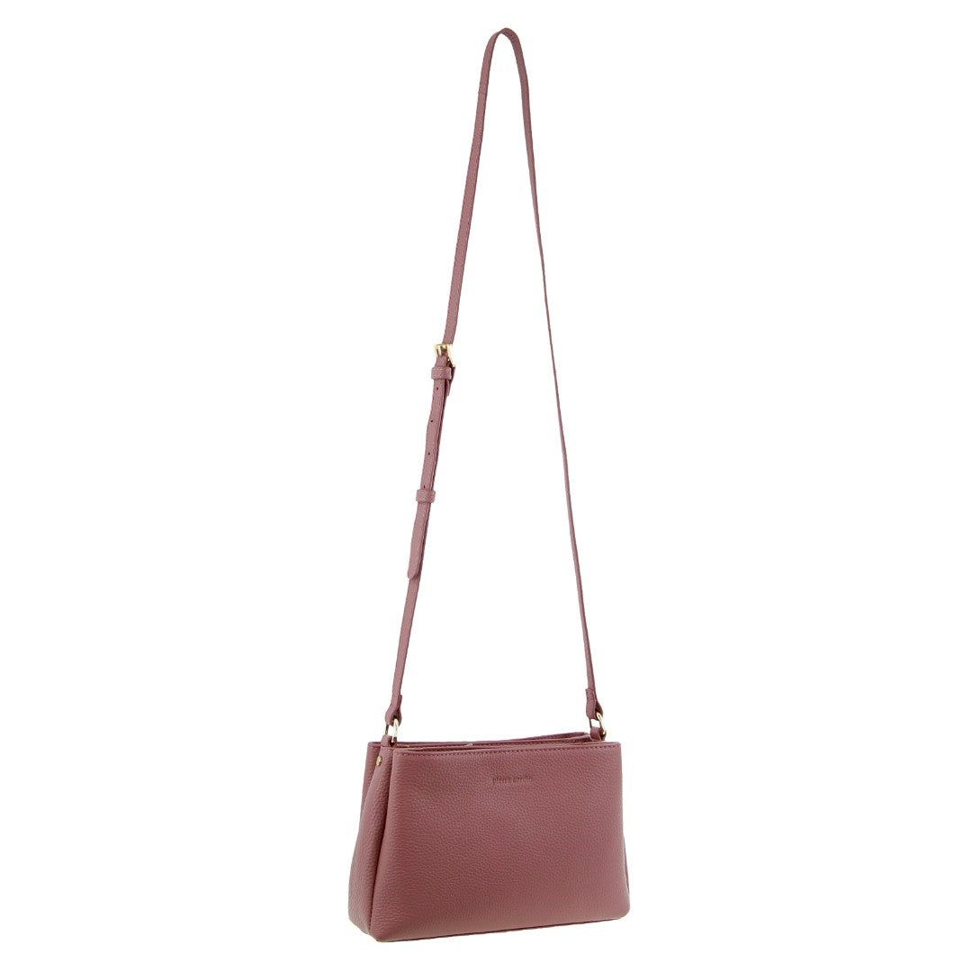 Pierre Cardin Leather Crossbody Bag Rose | 076394-HQD