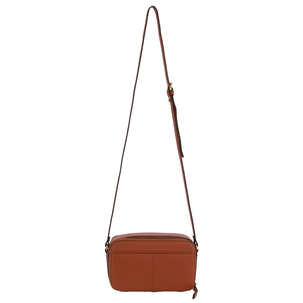 Pierre Cardin Leather Crossbody Camera Bag Brown | 289634-YFD