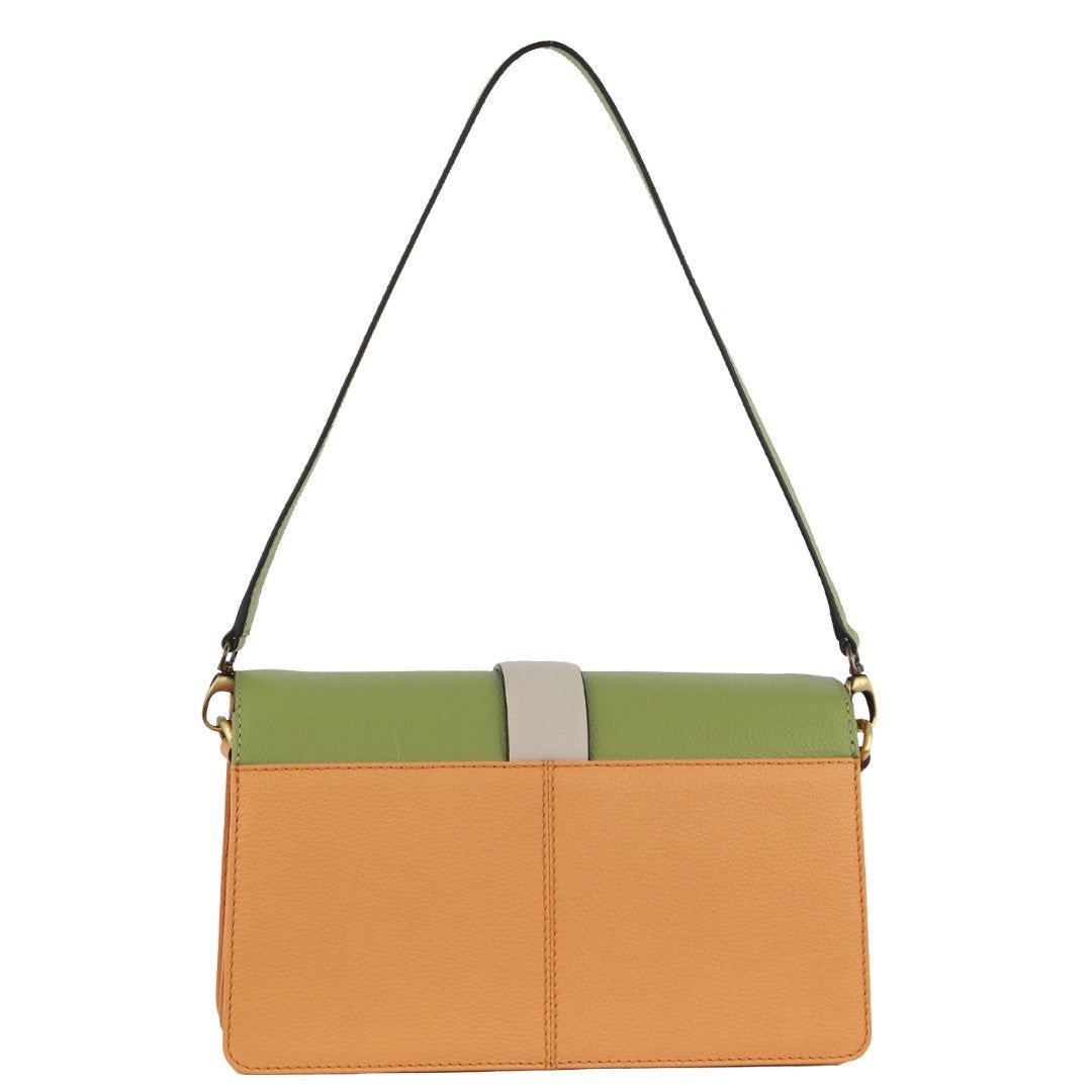 Pierre Cardin Leather Crossbody Clutch Bag Apricot | 902145-XTD