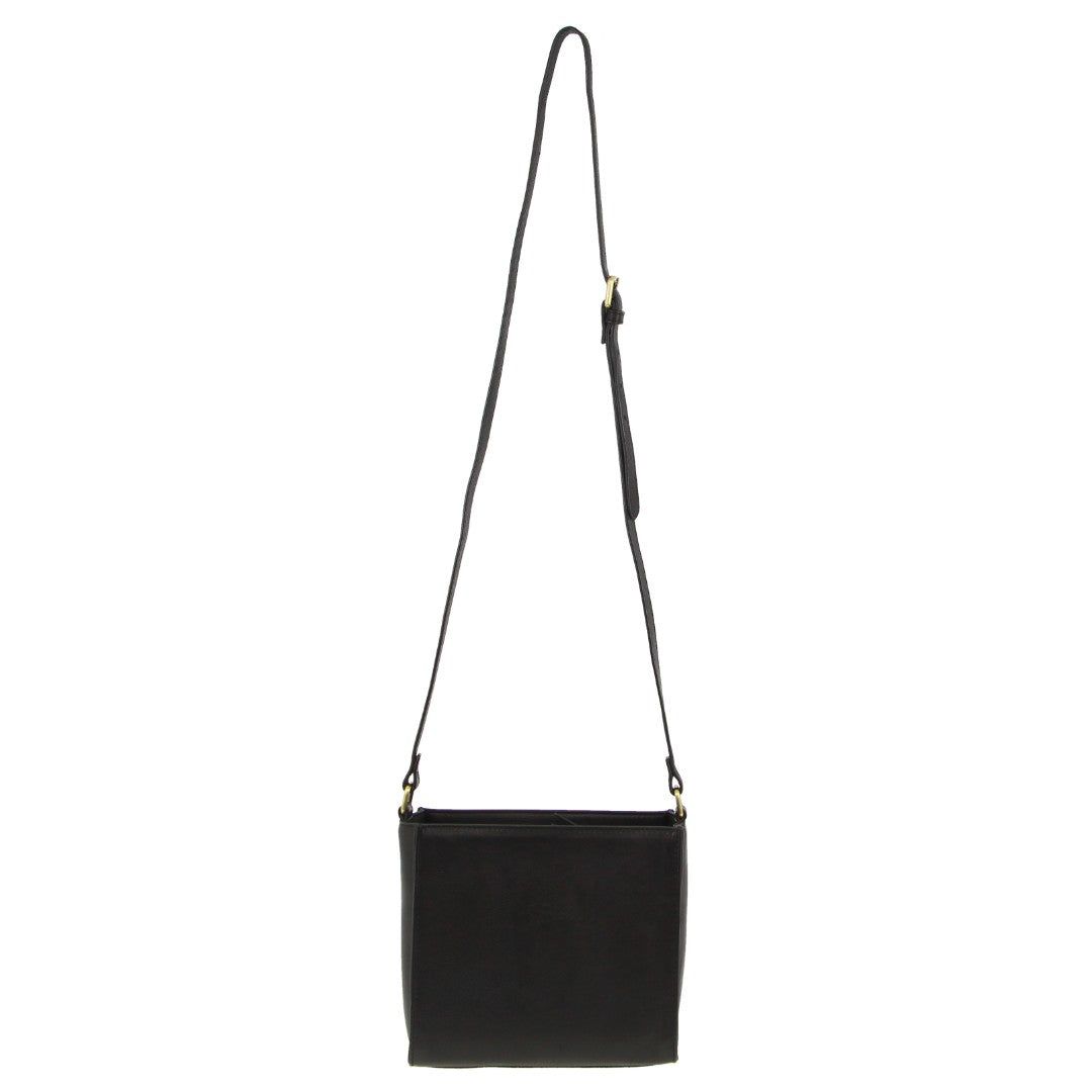 Pierre Cardin Leather Diamond Pattern Embossed Cross-Body Bag Black | 196047-FJO