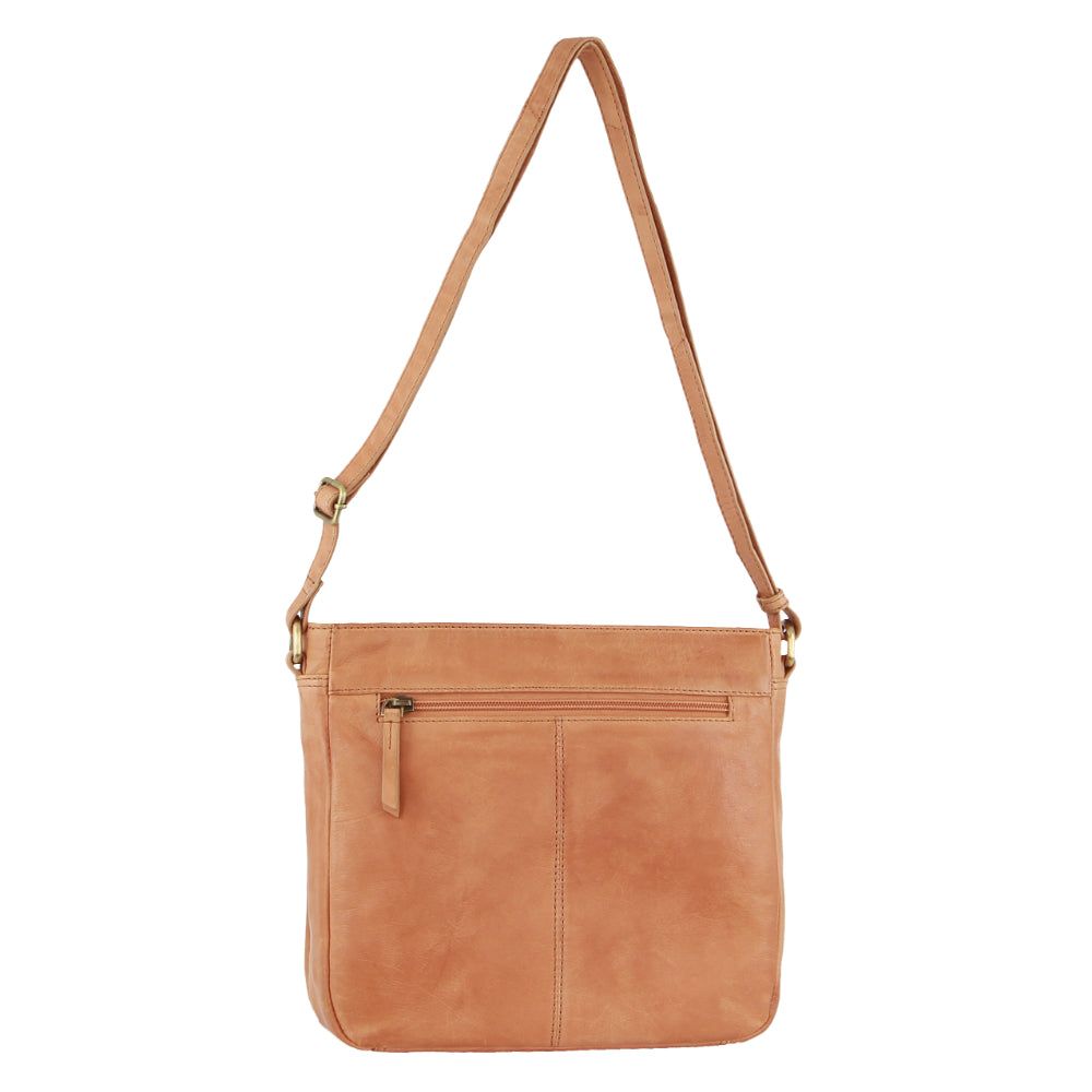 Pierre Cardin Leather Embossed Crossbody Bag Apricot | 307968-OND