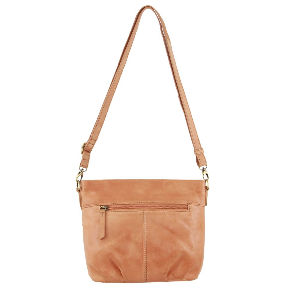 Pierre Cardin Leather Embossed Crossbody Bag Apricot | 314569-DFI