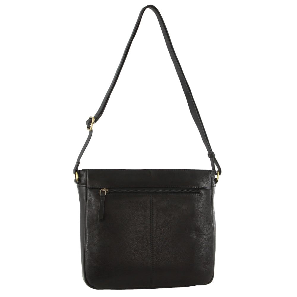 Pierre Cardin Leather Embossed Crossbody Bag Black | 612308-TVK