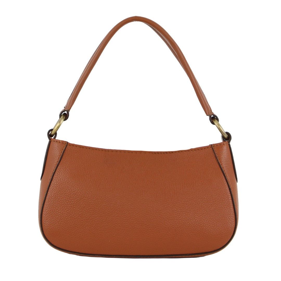 Pierre Cardin Leather Flap Over Bag Brown | 854172-UJN