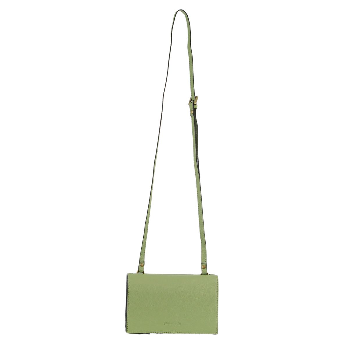 Pierre Cardin Leather Flap Over Cross-Body Bag Jade | 726950-BZT