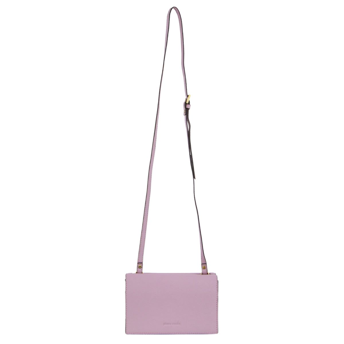 Pierre Cardin Leather Flap Over Cross-Body Bag Pink | 216795-QND